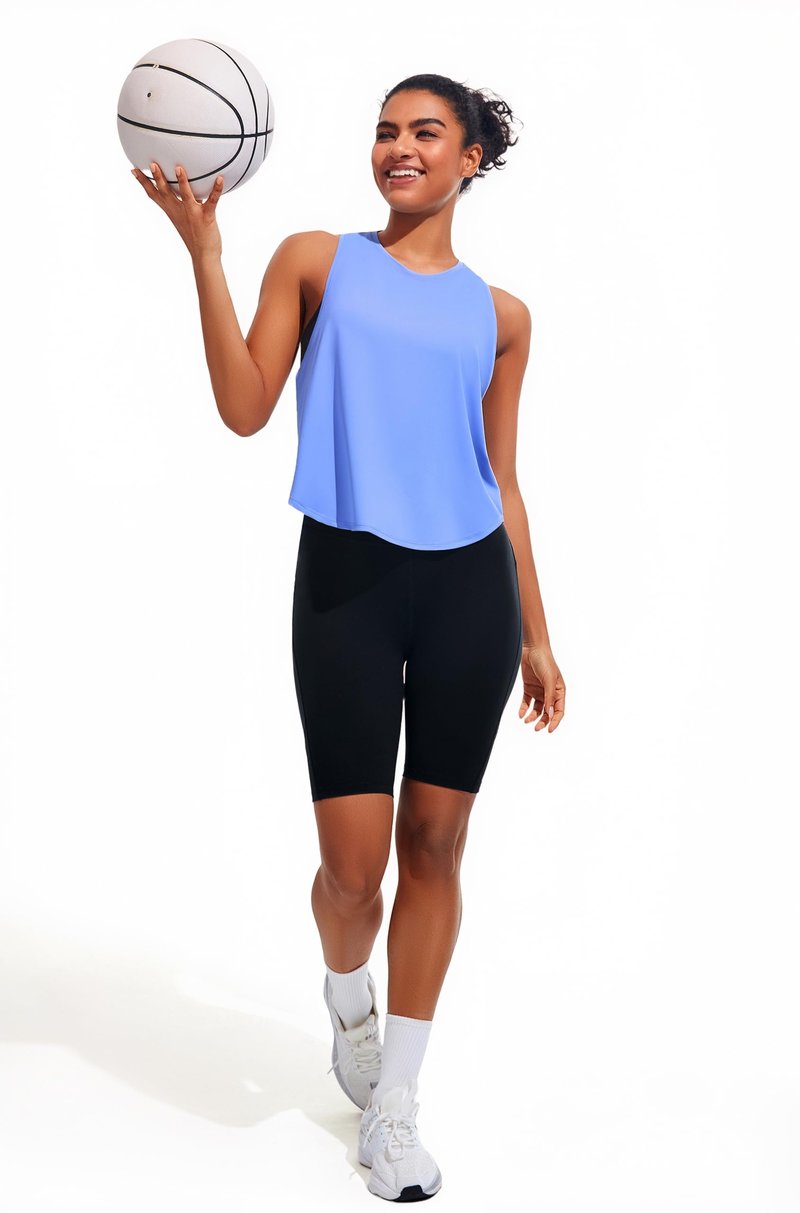 JOYSPELS Workout Tank Tops for Women,UPF 50+ Quick Dry Ice Silk Athletic Running Shirts, Loose Fit Sleeveless Gym Tops