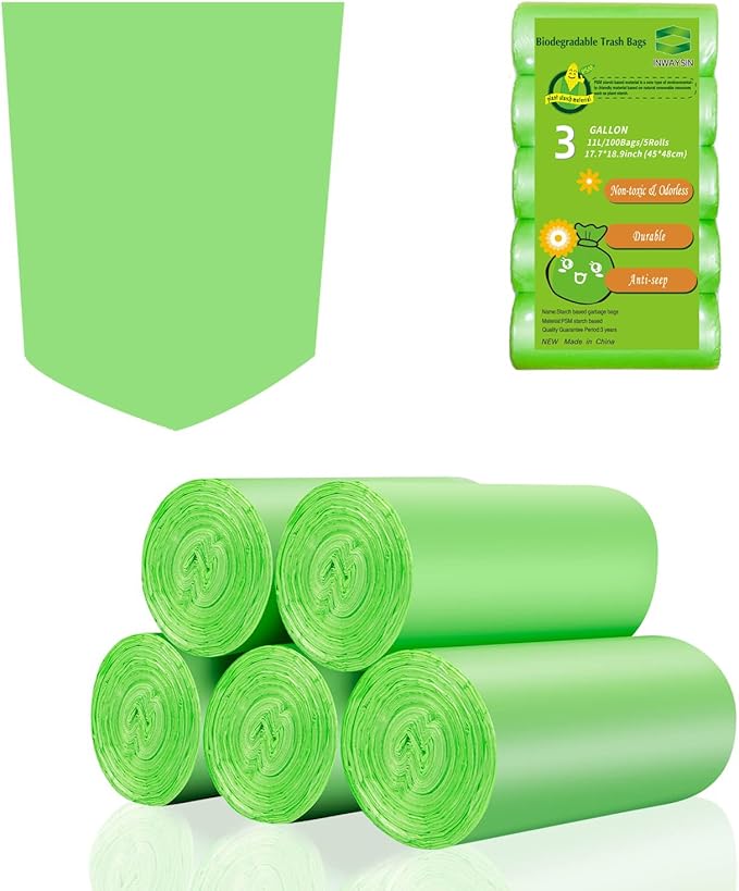 3 Gallon Biodegradable Trash Bags