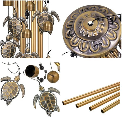 Sea Turtles Wind Chimes Decor, Mobile Blessing Wind Bells Decorate, Sympathy Wind Catcher, Memorial Gifts for Mom,Grandma,Woman (Housewarming/Outside/Indoor/Home/Room/Porch/Yard/Garden Decoration)