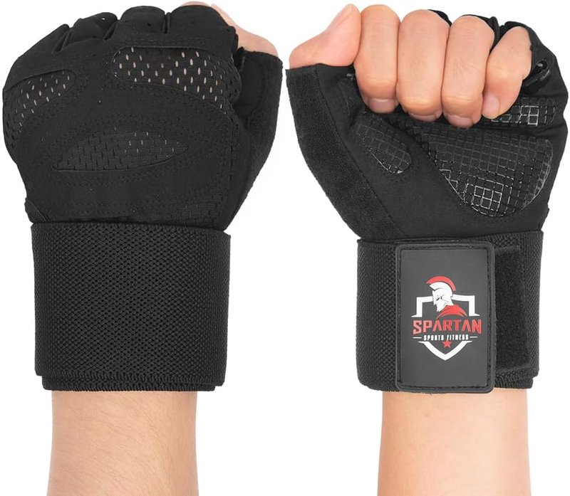 Spartan Gym Gloves - Weight Lifting Gloves with Wrist Support | Breathable Non-Slip Grip for Men & Women