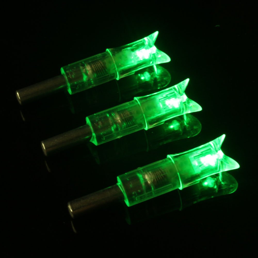 Lzwow 6PCS Lighted Nocks for Crossbow with .300/7.62mm Inside Diameter Led Nocks Arrow nocks for Archery Hunting