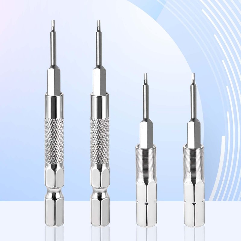 8Pcs 1/4 to 4mm Bit Adapter, Hex Screw Driver Bits Adapter Magnetic 1/4 to 4mm Drill Extension Bit Holder for Precision Bits Set