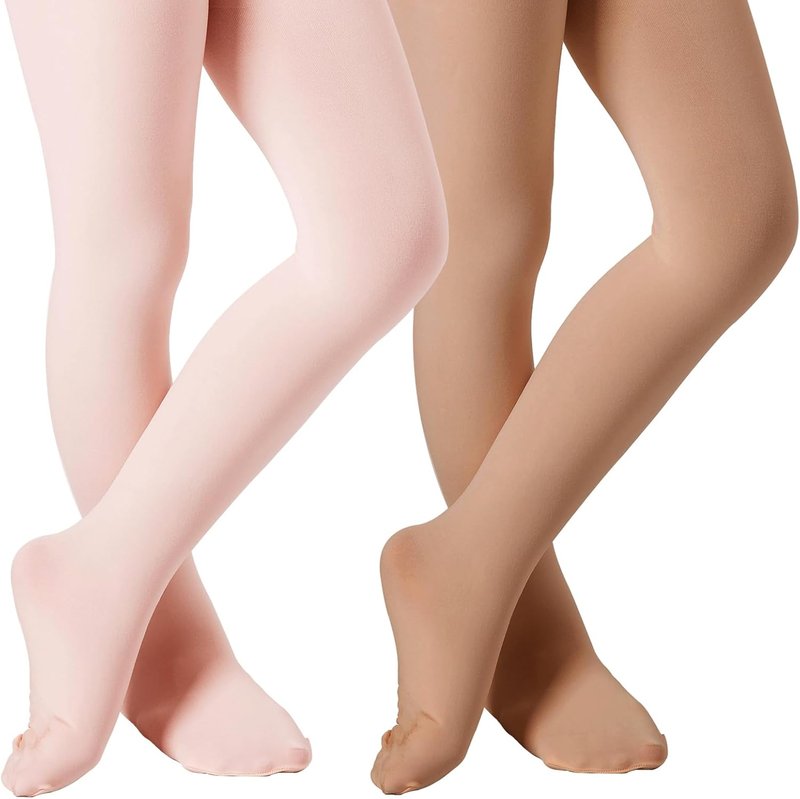 Ballet Tights for Girls - Thick Soft Footed Dance Tights for Toddlers & Kids | Various Sizes Available