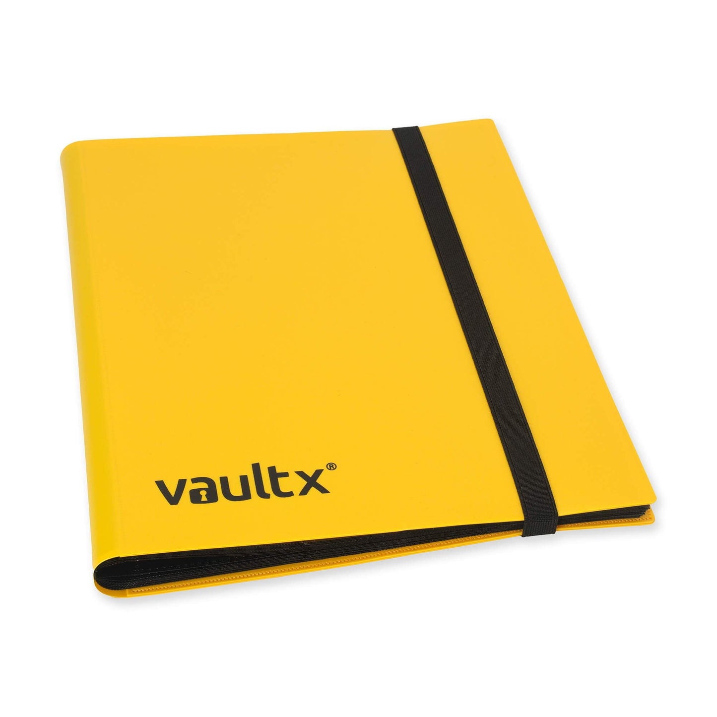 Vault X 9 Pocket Trading Card Strap Binder, 360 cards, Standard, 20 Side-Loading Pages, Folder for Collectible Card Games, Sports, TCG (Yellow)