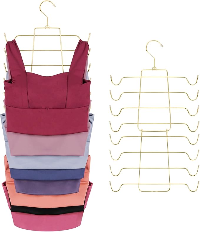 ZEDODIER 4 Pack Tank Top Hanger Space Saving, Bra Hangers