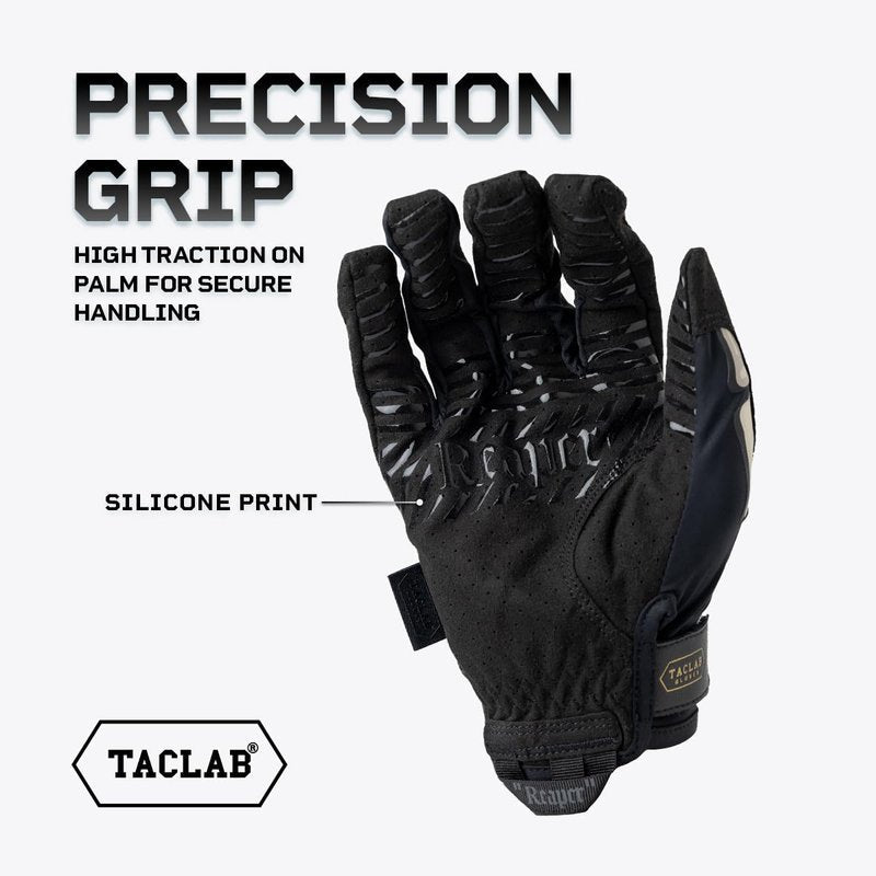 TACLAB Reaper Skeleton Gloves - Thin and Lightweight for Summer, Airsoft, Paintball, Cycling, Motorcycle, Multipurpose (Dark, L)