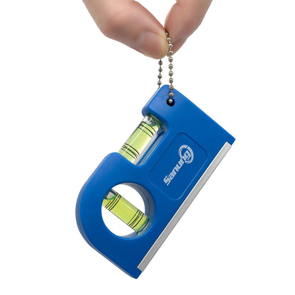 Sanung 4PCS Portable Mini Spirit Levels with Magnetic Base Small Pocket Bubble Measuring Levels Keychain Horizontal Vertical Leveler with Storage Bag for Carpentry Tripod Wall Clock