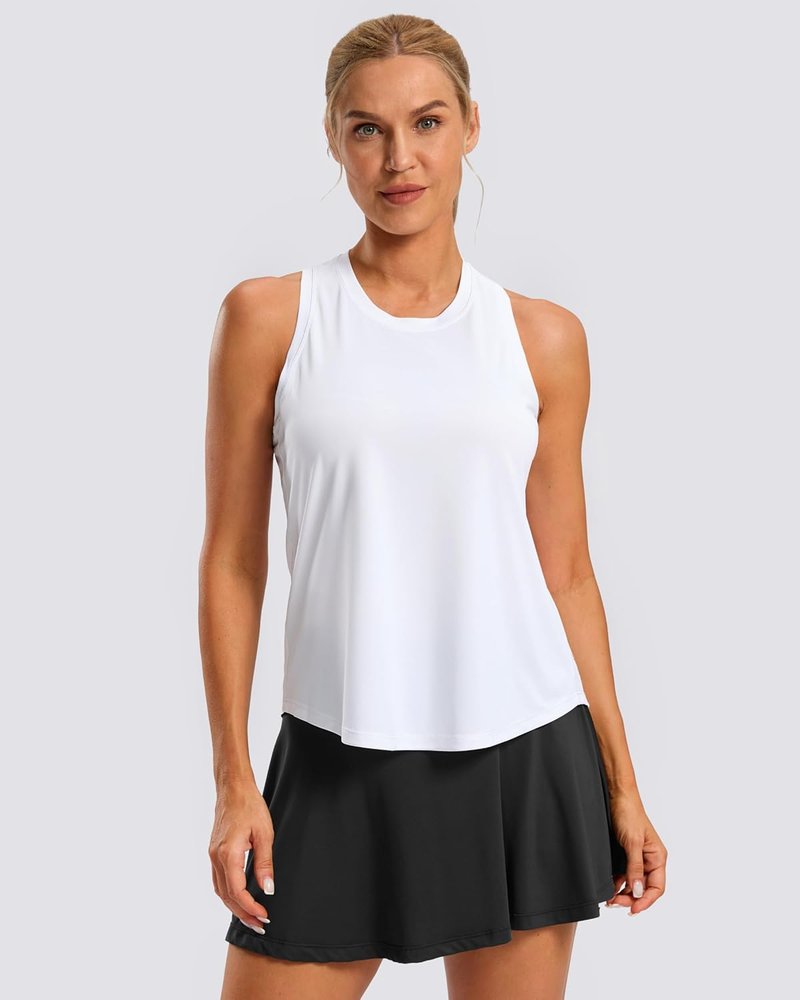Women's Workout Tank Tops - Racerback Athletic Yoga Shirt | Loose Fit Sleeveless Gym Top