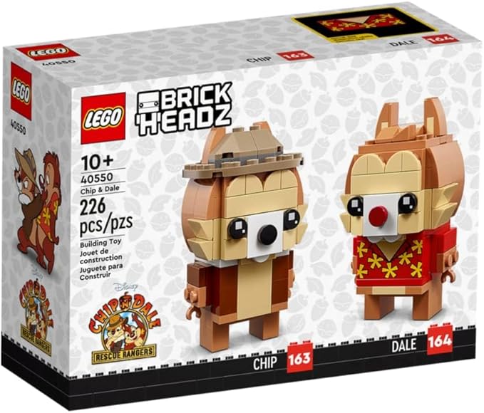Lego BrickHeadz Chip and Dale Building Toy Set for Kids Boys and Girls Ages 10+ (226 Pieces)