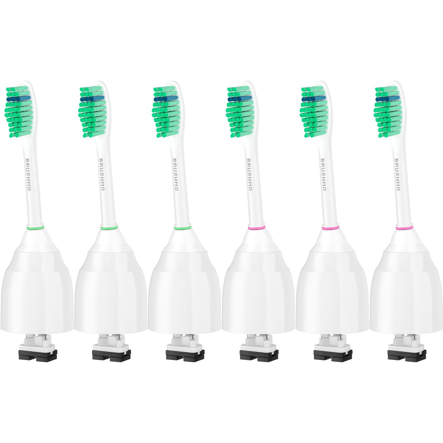 Brushmo e-Series Electric Sonic Toothbrush - Rechargeable Screw-On Electronic Tooth Brush for Adults with 3 Modes & Timer - IPX7 Waterproof, Long-Lasting Battery & Wireless Charging Base - White