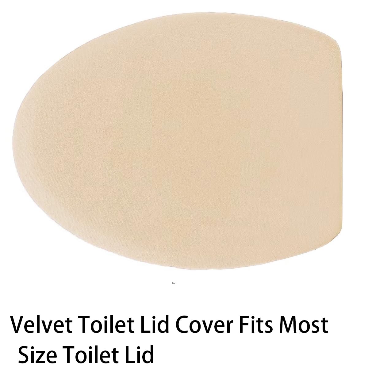 Madeals Memory Foam Bath Mat Set 4 Piece with Toilet Lid Cover and Combo Rug Beige