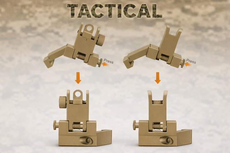 5 Slots Rail Section for M Lok Five Slots Rail Picatinny Rail Set of 2 Pieces Mlok Rail Red (Pack of 2-5 Slots & Flip Up Sights, Attachment)