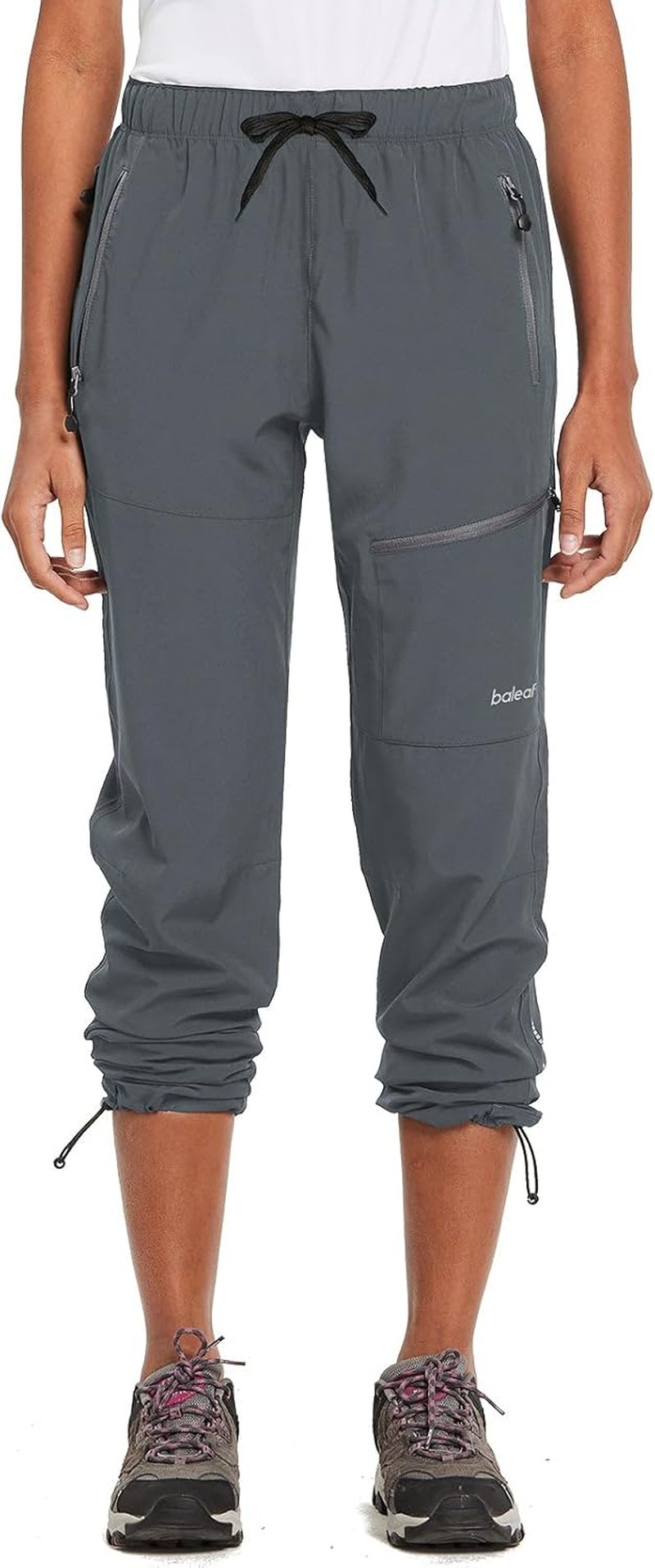 Baleaf Women's Quick-Dry Hiking Pants - Lightweight, Water-Resistant Cargo Design | Elastic Waist, All Seasons