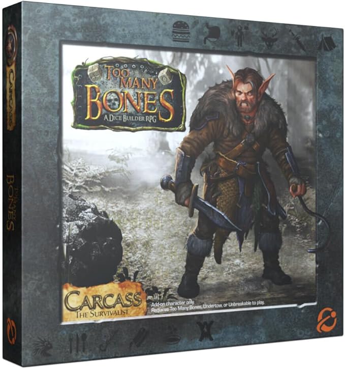 Chip Theory Games Too Many Bones: Carcass Dice-Builder Strategic Fantasy RPG Game for Ages 14 and Up 1-4 Players