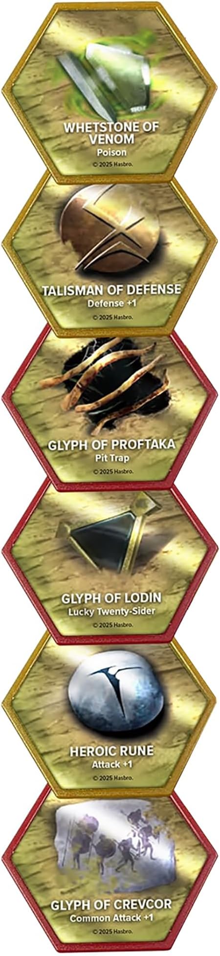 Renegade Game Studios Heroscape Glyph Pack Expansion - 33 Glyphs Miniatures Strategy Game Add-On for Enhanced Tactical Gameplay