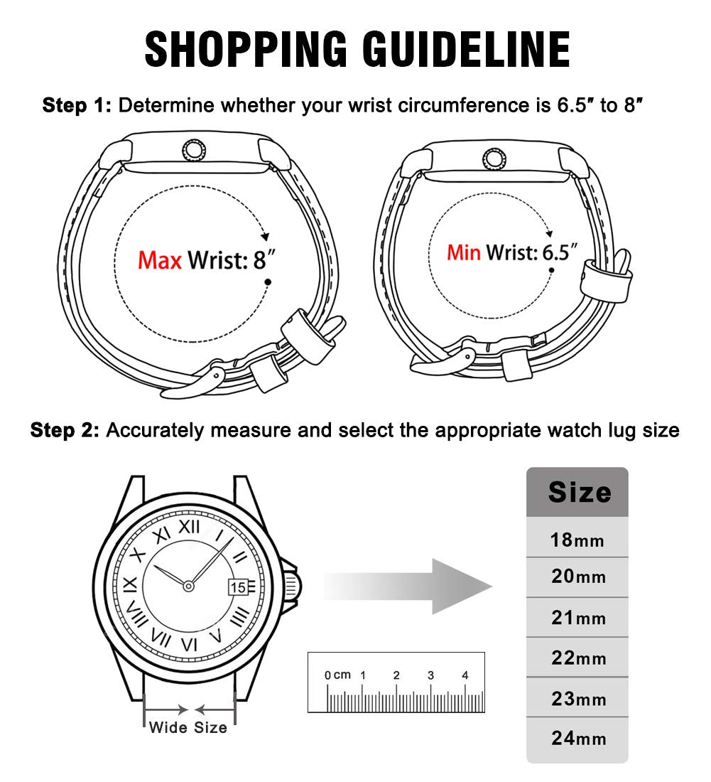 Ritche Christmas Gift Genuine Leather Watch Band 22mm Classic Vintage Quick Release Leather Watch Strap (Toffee Brown), White Elephant Gifts, Stocking Stuffers for Men