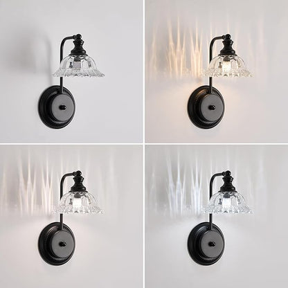 Black Wall Sconces 1 Light Wall Sconce Lights for Living Room