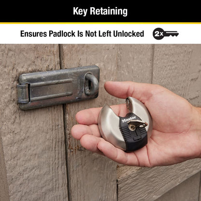 MASTERLOCK M40XKADCCSEN 70mm Disc Padlock, 2-3/4"