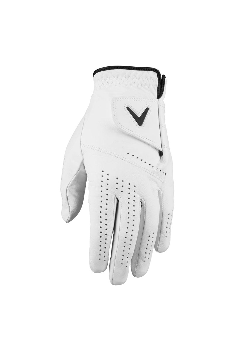 Callaway Golf Dawn Patrol Glove (Worn on Left Hand, White 2024, Large, Cadet (Short Fingers))