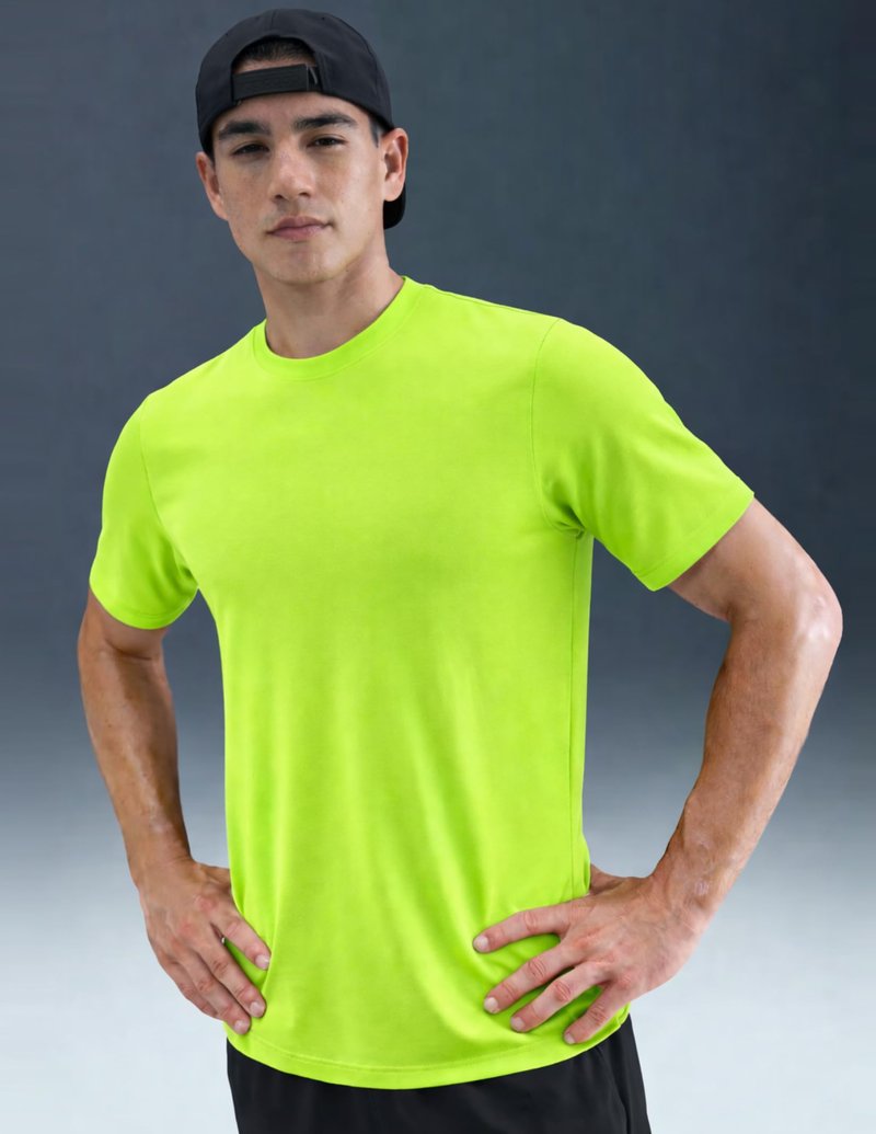 5 Pack Men’s Active Quick Dry Crew Neck T Shirts | Athletic Running Gym Workout Short Sleeve Tee Tops Bulk (Edition 7, Large)