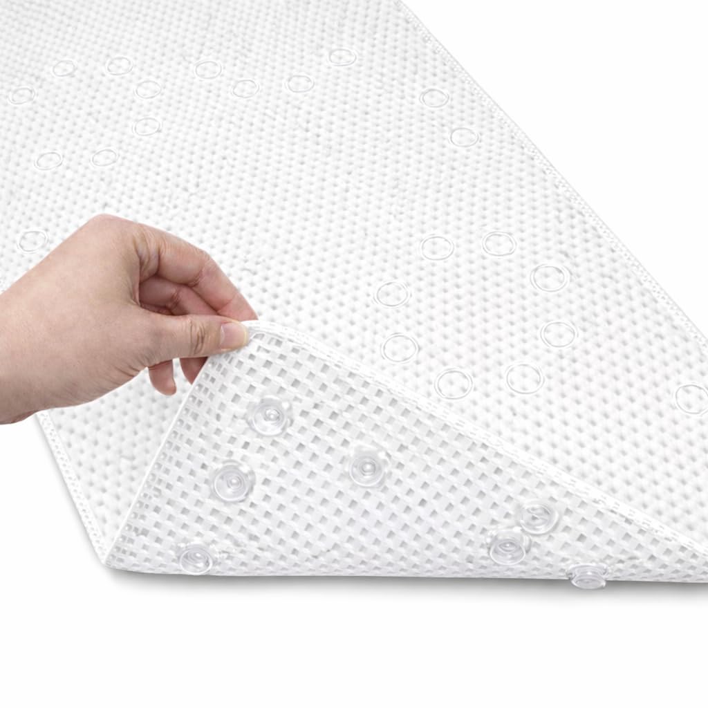 Bathtub Mat Non Slip, Bath Mat for Tub Non Slip, Tub Mat Extra Large 36 x 17 in, Bathtub Mat with Suction Cups & Drain Holes, Soft Foam, Machine Washable, White