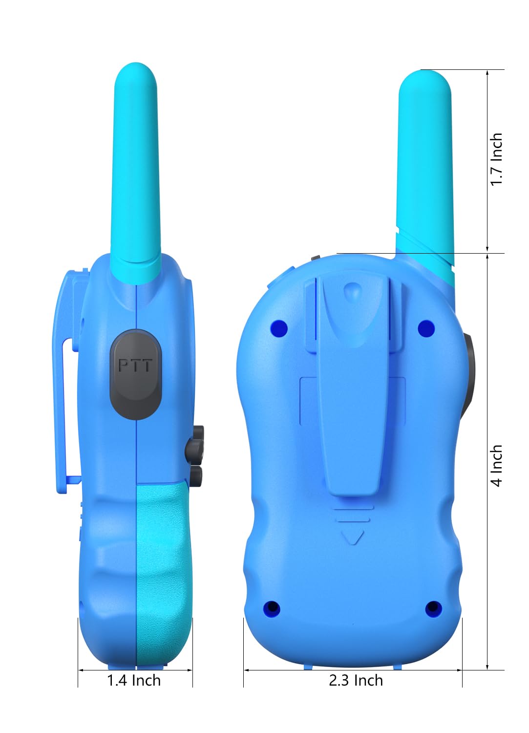 FOREDOM Rechargeable Walkie Talkies for Kids Walkie Talkies Long Range for Boy & Girl Age 3 to 12 Year Old Birthday Toys - 2 Pack