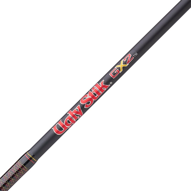Ugly Stik 6’6” GX2 Casting Rod, One Piece Casting Rod, 8-20lb Line Rating, Medium Rod Power, Moderate Fast Action, 1/4-5/8 oz. Lure Rating