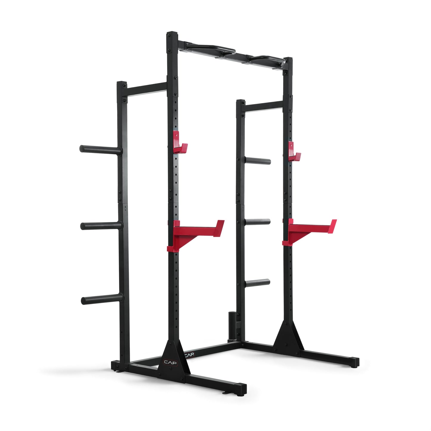 Cap Power Rack with Pull Up Bar & Attachments - Squat Rack & Strength Training Power Cage for Home Gym - Blue