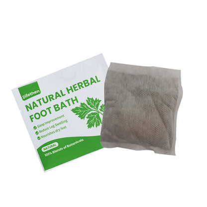 Natural Mugwort/Wormwood Herbal Foot Soak,Lymphatic Ginger Foot Bath Bag, Anti-Swelling Foot SPA Promote Metabolism, Foot Care 15g/PCS (10PCS)