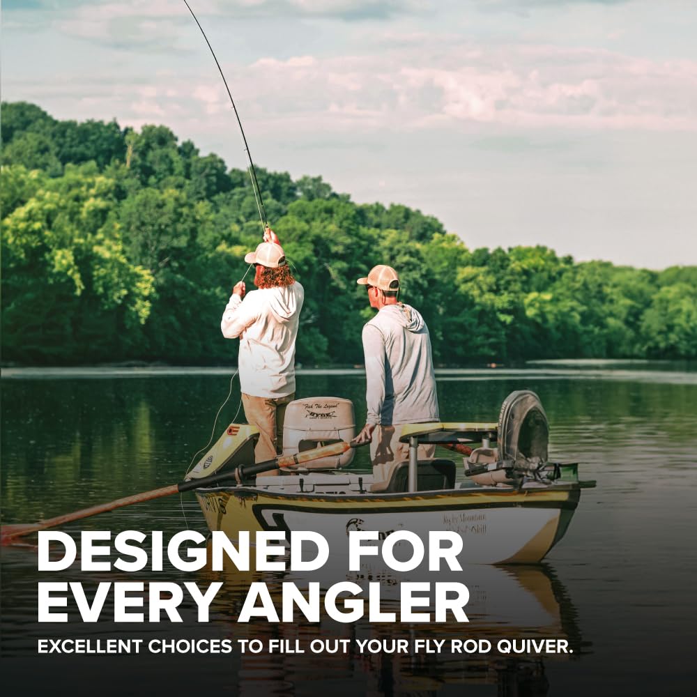 Orvis Clearwater Fly Rod Outfit - Fishing Rod and Reel Combo with Black Chrome Blank, Ceramic Guides, Durable Reel Seat, and Rod Tube - 8'6 5Wt 4pc