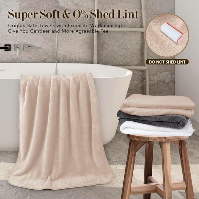Orighty Microfiber Bath Towels Pack of 2