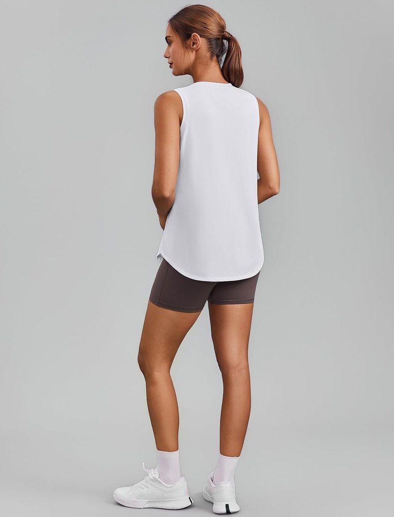 Workout Tops for Women - Sleeveless Athletic Tank with UPF 50+ Protection | Loose Fit Gym & Yoga Shirt