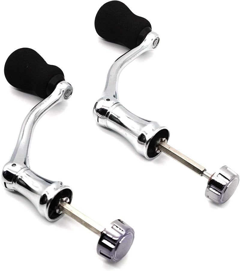 Fishing Spinning Reel Handle Replacement - All-Metal EVA Grip | 2 Pack, Large/X-Large
