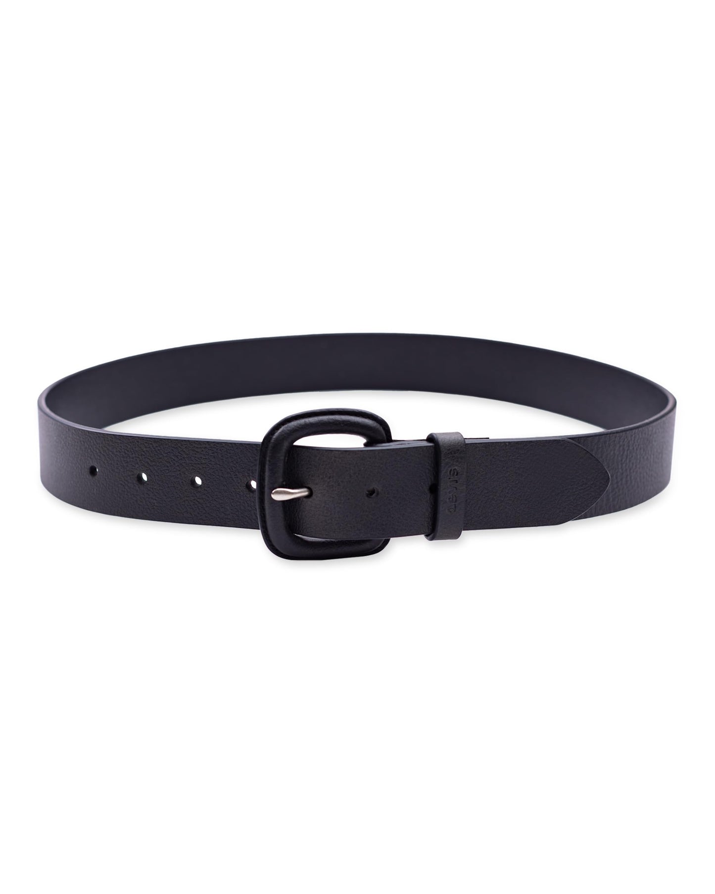 1.5" WRAPPED BUCKLE W/LOGO LOOP LEATHER