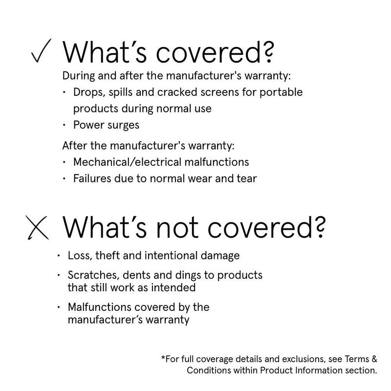 ASURION 2 Year Ride-On Protection Plan ($150 - $174.99)