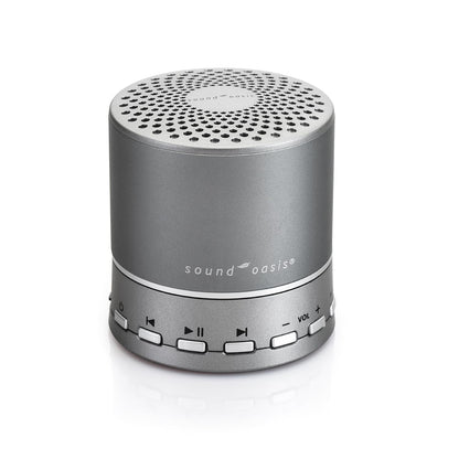Sound Oasis Bluetooth White Noise Machine – Portable Sound Machine with 20 Non-Looping Nature, Pink & Brown Noise Sounds, Tinnitus Masker for Sleep, Baby, Office & Travel, Rechargeable