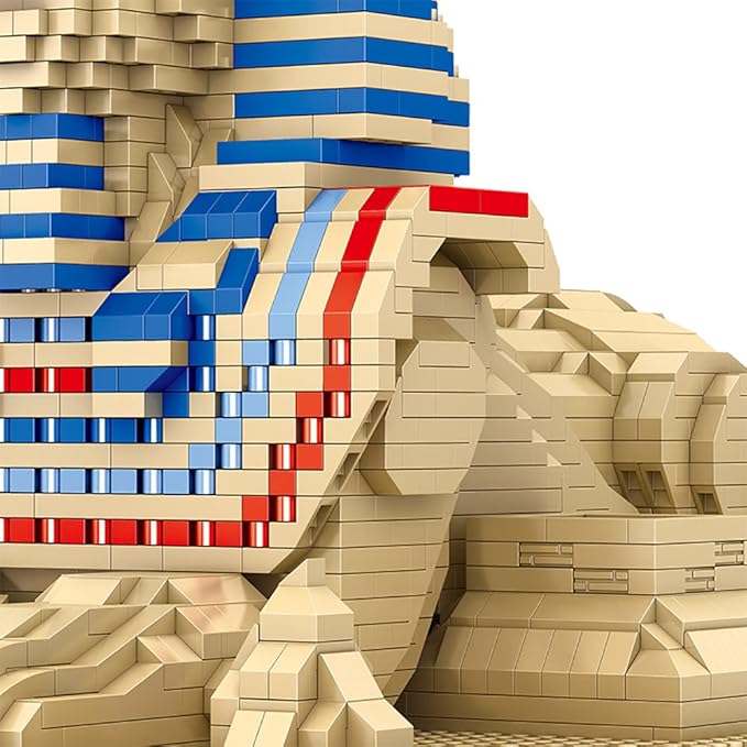Great Sphinx Egypt Building Blocks Set (2732Pcs) Famous World Architecture Educational Toys Micro Bricks for Kids Adults