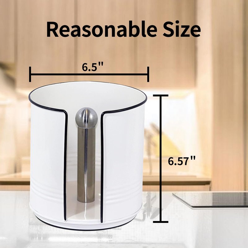 ELAORY Paper Towel Holder Countertop, Farmhouse Paper Towel Holder Countertop, Ceramic Paper Towel Holder Farmhouse Rustic Decor for Kitchen Bathroom, Kitchen Paper Towel Holder with Non-Slip Base