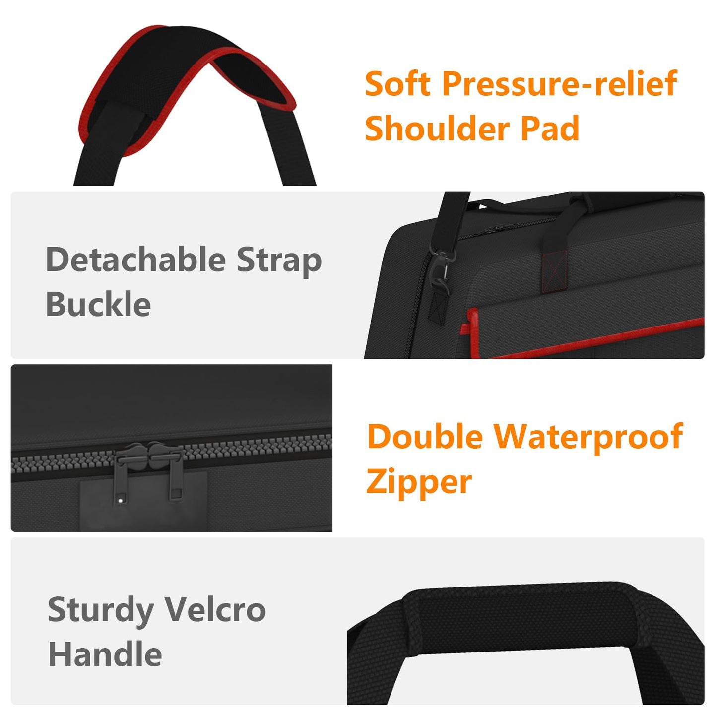 Grill Tool Storage Bag,Grill Utensil Storage Bag for Barbecue Tool up to 22",BBQ Utensil Storage Caddy with Pockets,Barbecue Utensil Case for Outdoor Grilling, Camping, Bag Only