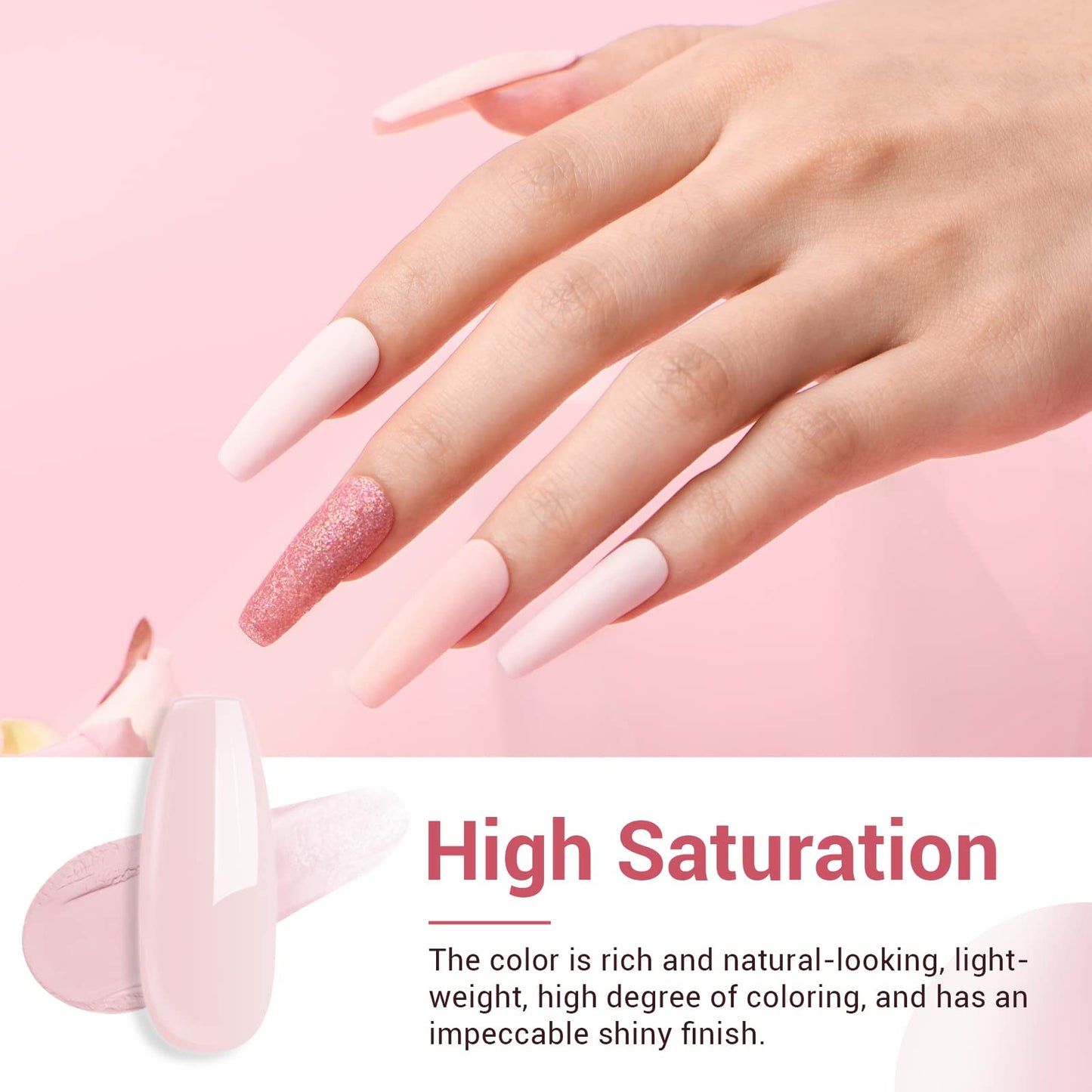 AZUREBEAUTY Dip Powder Nail Kit Starter, All Season Skin Tone Nude Brown 4 Colors Acrylic Dip Powder Liquid Set with Base/Top Coat Activator for French Nail Art Manicure DIY Salon Gifts