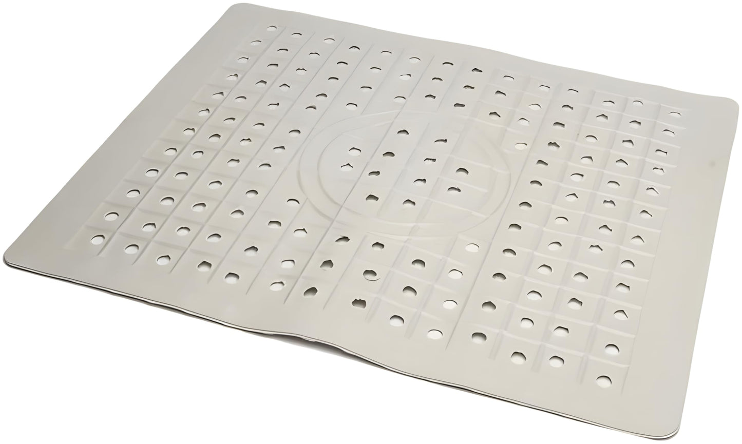 2 Pack Kitchen Sink Mat Drain Pad Protector 10" x 12" – Non-Slip Rubber, Durable & Flexible Sink Grid for Dishes, Glassware, and Kitchen Protection