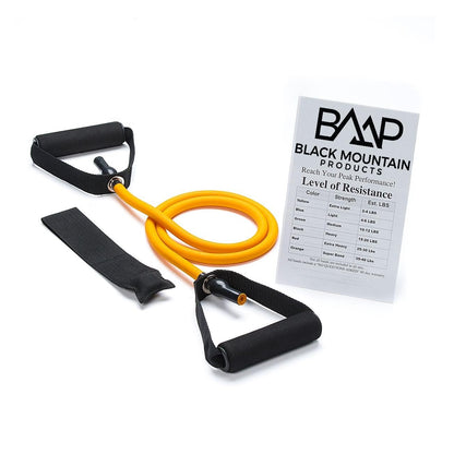 Black Mountain Products Single Resistance Band - Door Anchor and Starter Guide Included