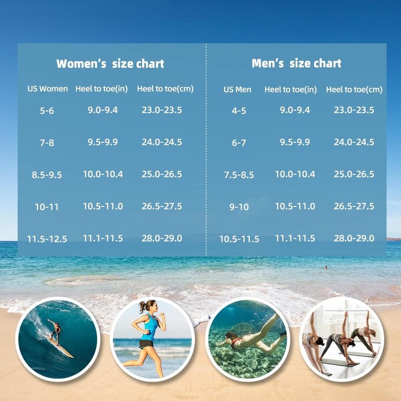 Quick-Dry Water Shoes for Men & Women | Aqua Socks for Beach, Yoga, Hiking & Pool Activities
