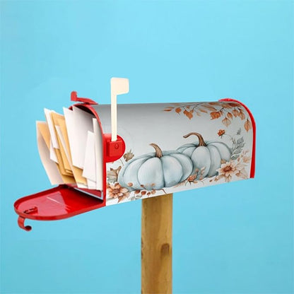 DADABULIU Mailbox Covers Pumpkin Fall Leaf Thanksgiving Magnetic Letter Post Box Cover Standard Size 21 x 18 Inch Garden Yard Home Decorative