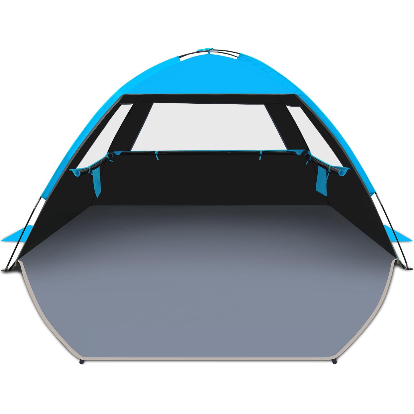 Gorich Beach Tent Sun Shelter for 3/4/6/8/10 Person with UPF 50＋ UV Protection, Lightweight & Easy Setup Beach Shade Canopy, Portable Beach Shade Tent Beach Cabana