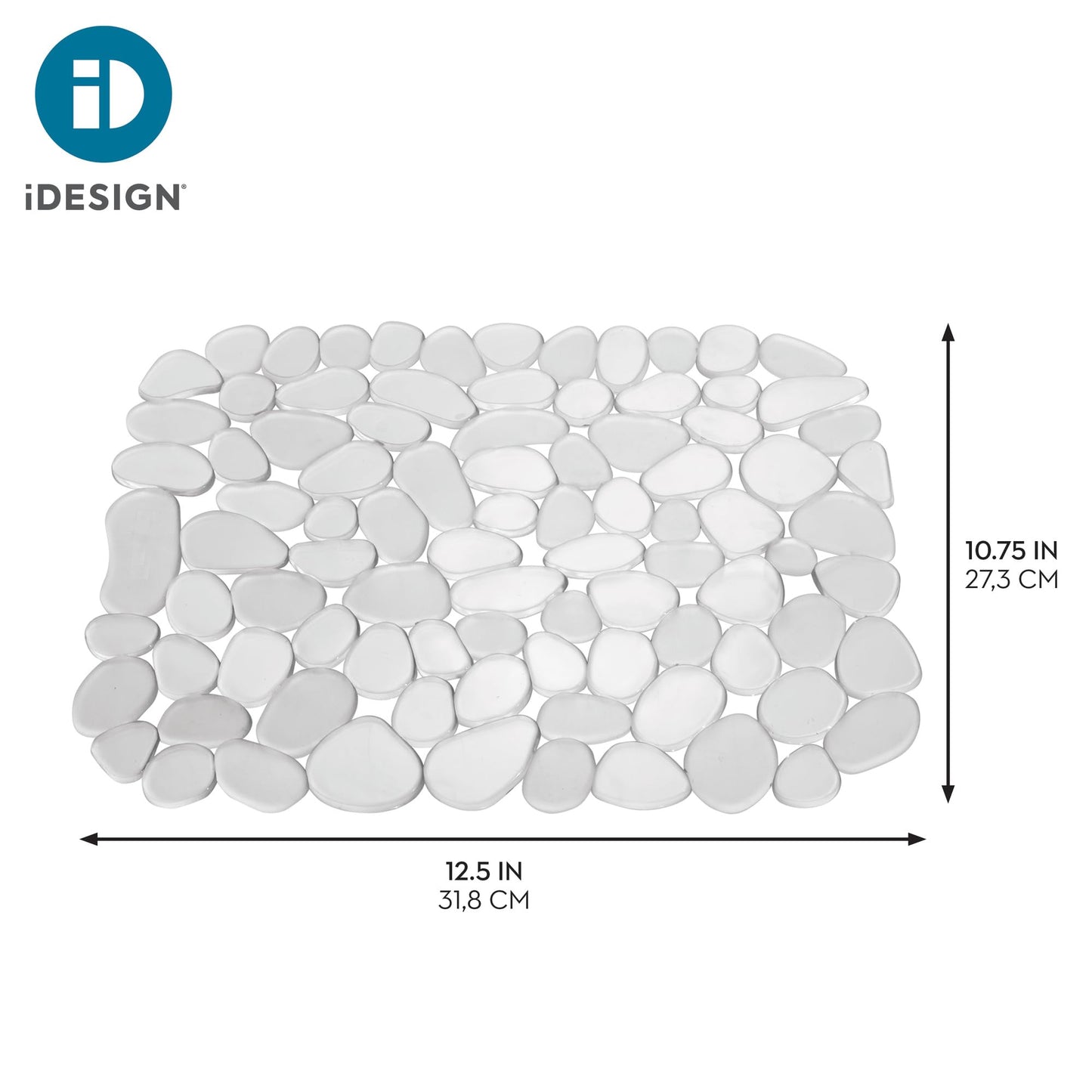 Pebblz Kitchen Sink Protector Mat, Clear