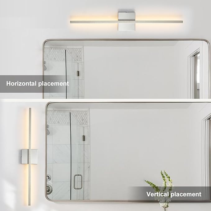 Wall Sconces Set of Two 40'', LED Dimmable Sconces Wall Lighting, Brushed Gold Modern Wall Sconce Light for Bathroom, Living Room, Bedroom, Hardwired 3000K