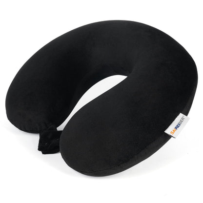 SAIREIDER Neck Pillows for Travel-Head Neck Support Travel Pillow for Traveling, Car, Home, Office Adjustable(Navy Blue)
