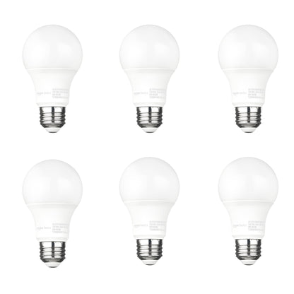 Amazon Basics A19 Dusk to Dawn Sensor LED Outdoor Light Bulb, 60W Equivalent, Energy-Efficient 9W, Daylight 5000K, E26 Base, 10,000 Hours, 2 Count (Pack of 1)