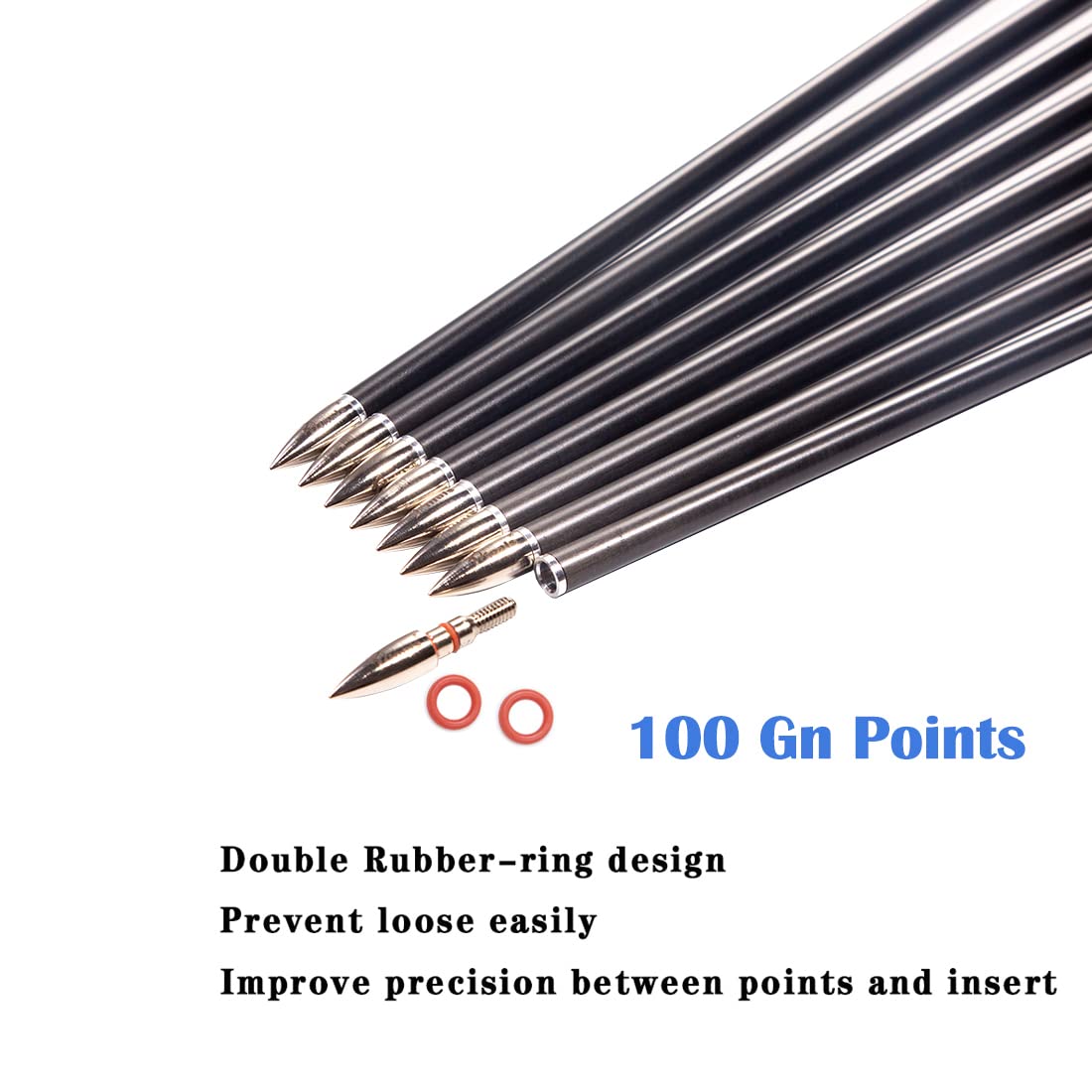Pinals Traditional Archery 300 340 400 500 600 700 Spine Carbon Feather Arrows for Recurve Compound Bow Longbow Hunting Targets Arrow 12PCS 340 32"